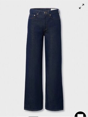 rag & bone Featherweight Logan Mid-Rise Wide Leg Jeans in Rinse Wash • Size 26
